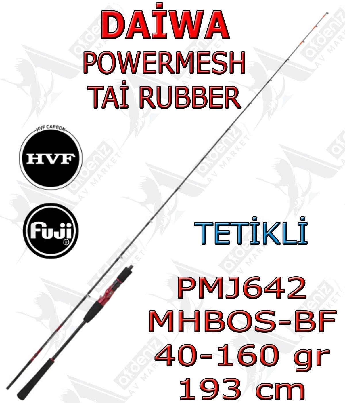 Daiwa Powermesh Tai Rubber 193 Cm 40-160Gr Olta Kamışı (Tetikli-2 Parça)DAİWA