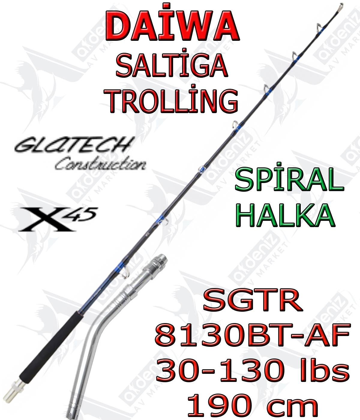 Daiwa Saltiga BT 1.90m 80-130LBS Trolling Olta Kamışı (Eğik Sap-Spiral Halka)DAİWA