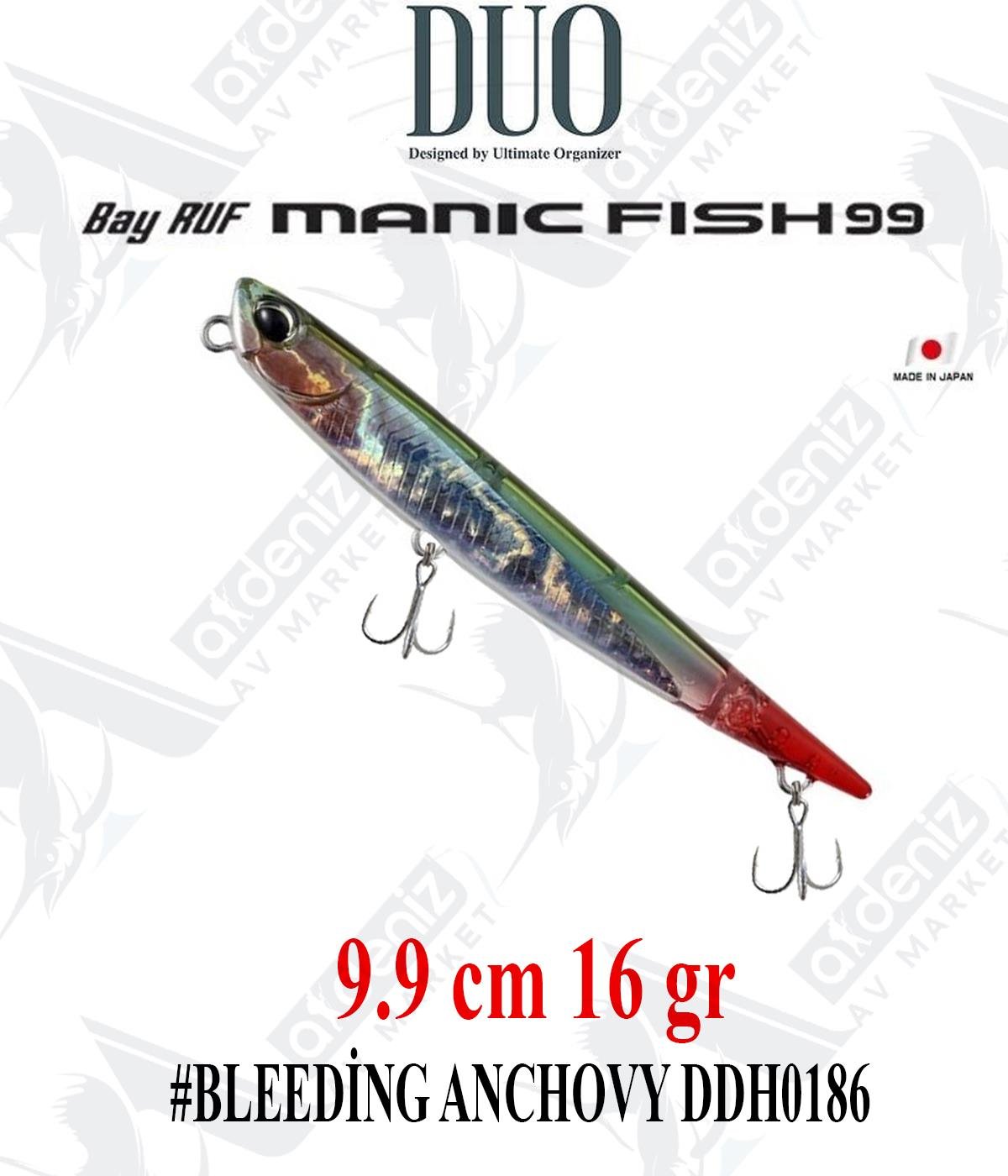 Duo Bay Ruf Manic Fish 99 mm 16gr (Sinking) #DDH0186 BLEEDİNG ANCHOVYDUO