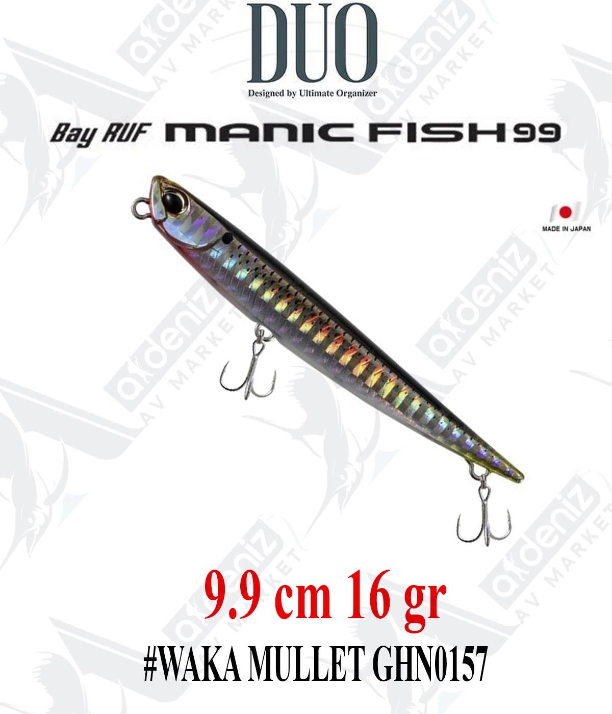 Duo Bay Ruf Manic Fish 99 mm 16gr (Sinking) #GHN0157 WAKA MULLETDUO