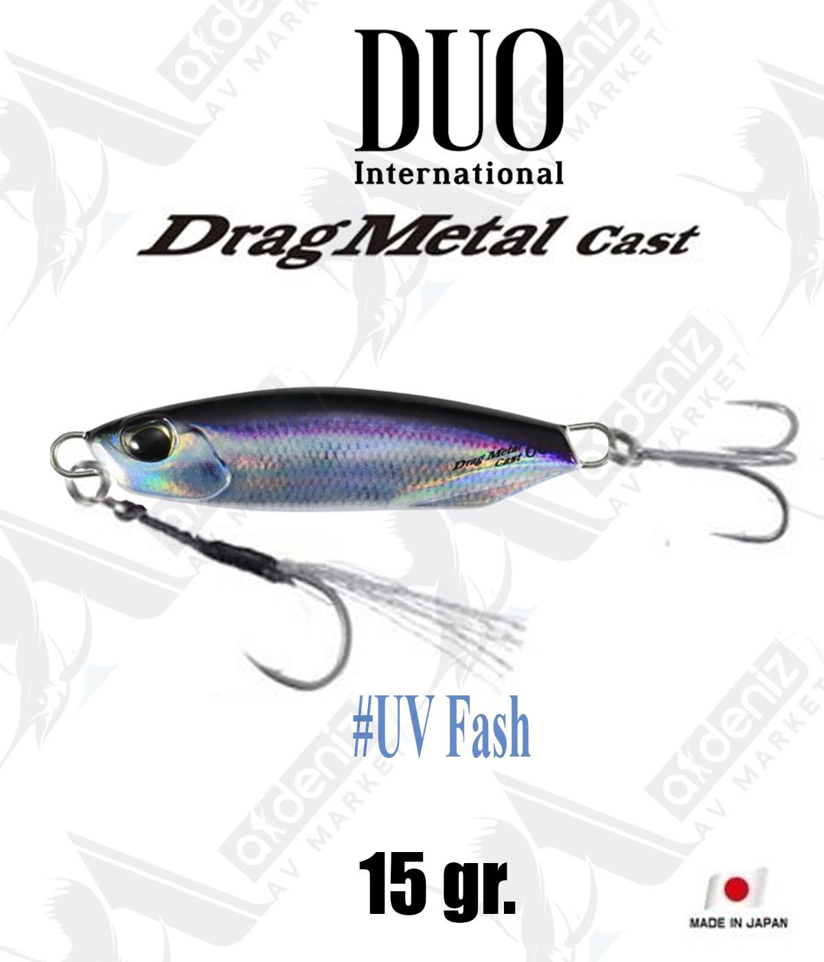 Duo Drag Metal Cast Jig 15 gr #PNA0534 UV FlashDUO