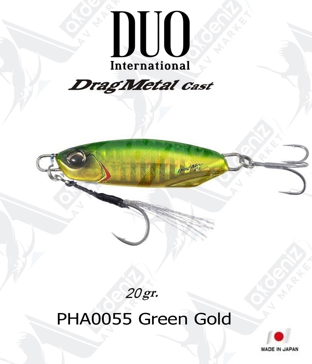 Duo Drag Metal Cast Jig 20 gr #PHA0055 Green GoldDUO