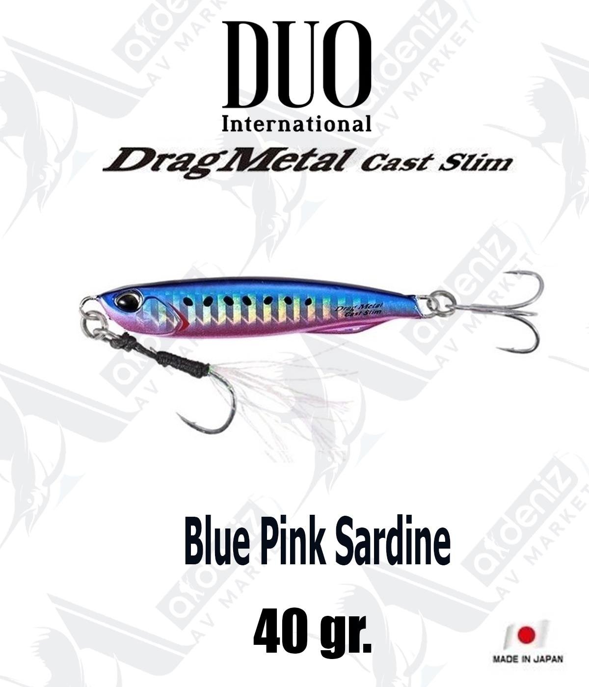 Duo Drag Metal Cast Slim Jig 40 gr #PHA0187 Blue Pink SardineDUO