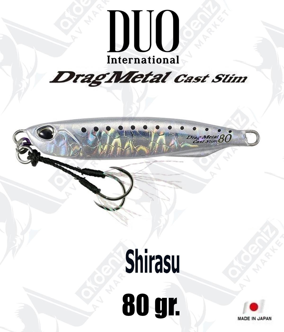 Duo Drag Metal Cast Slim Jig 80 gr #PJA0210 ShirasuDUO