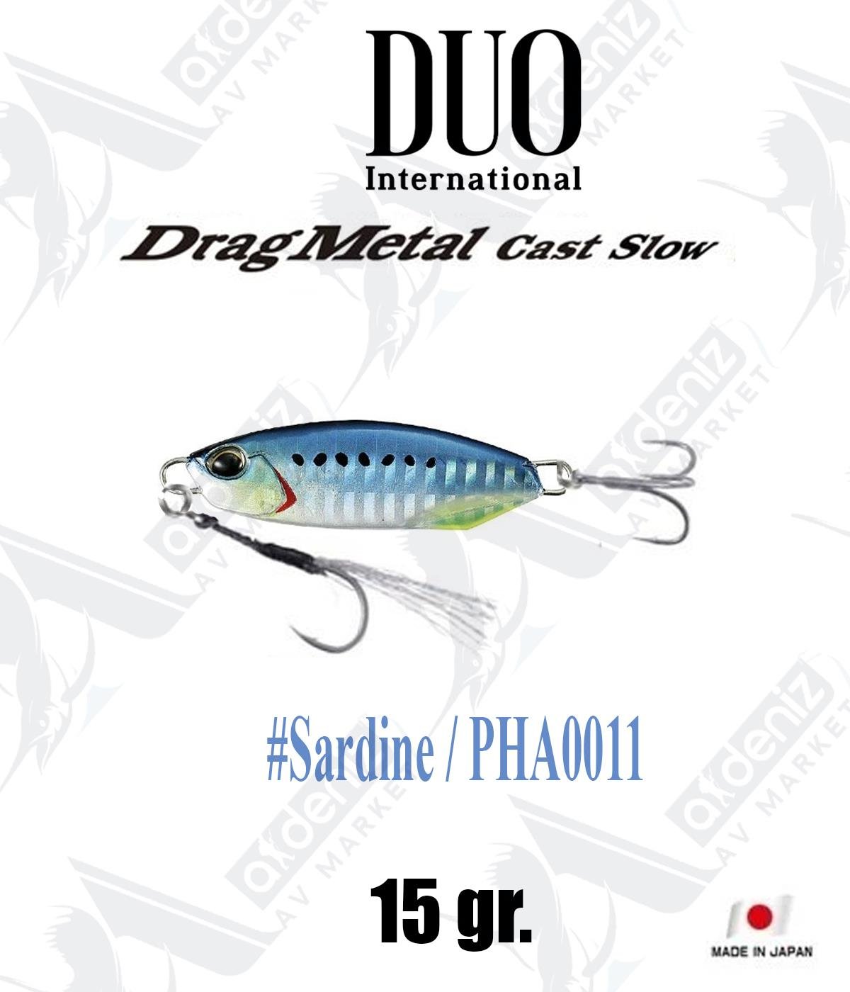 Duo Drag Metal Cast Slow Jig 15gr #PHA0011 SardineDUO