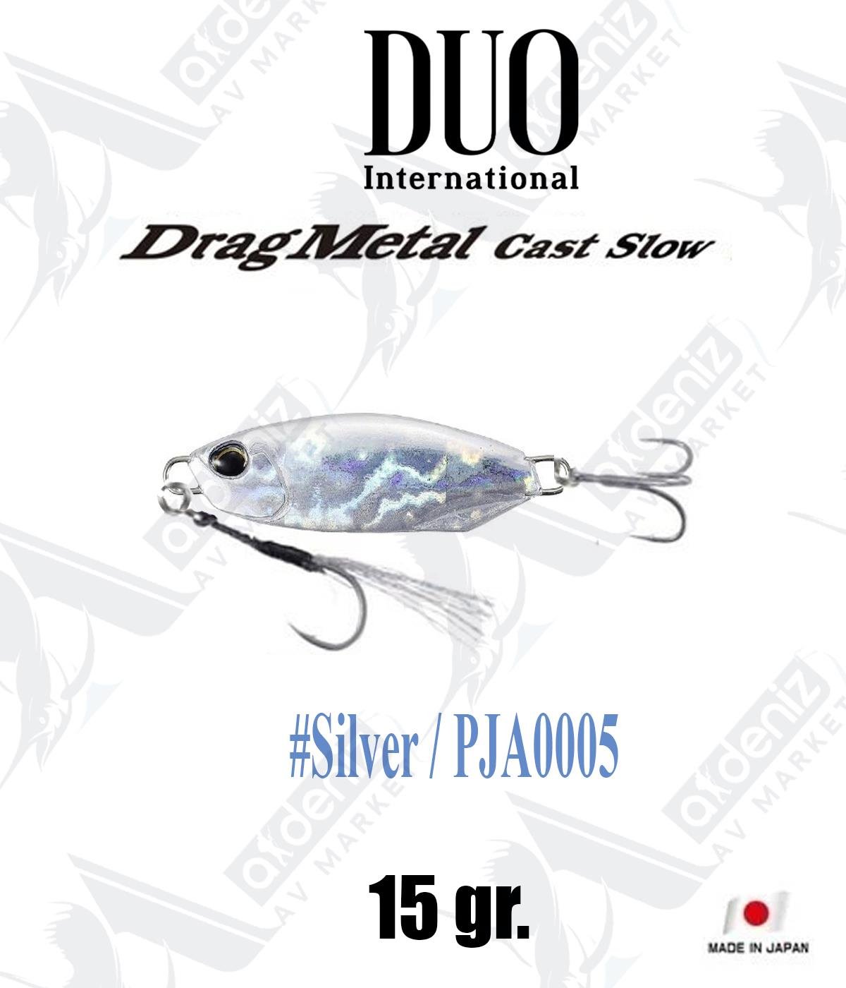 Duo Drag Metal Cast Slow Jig 15gr #PJA0005 SilverDUO