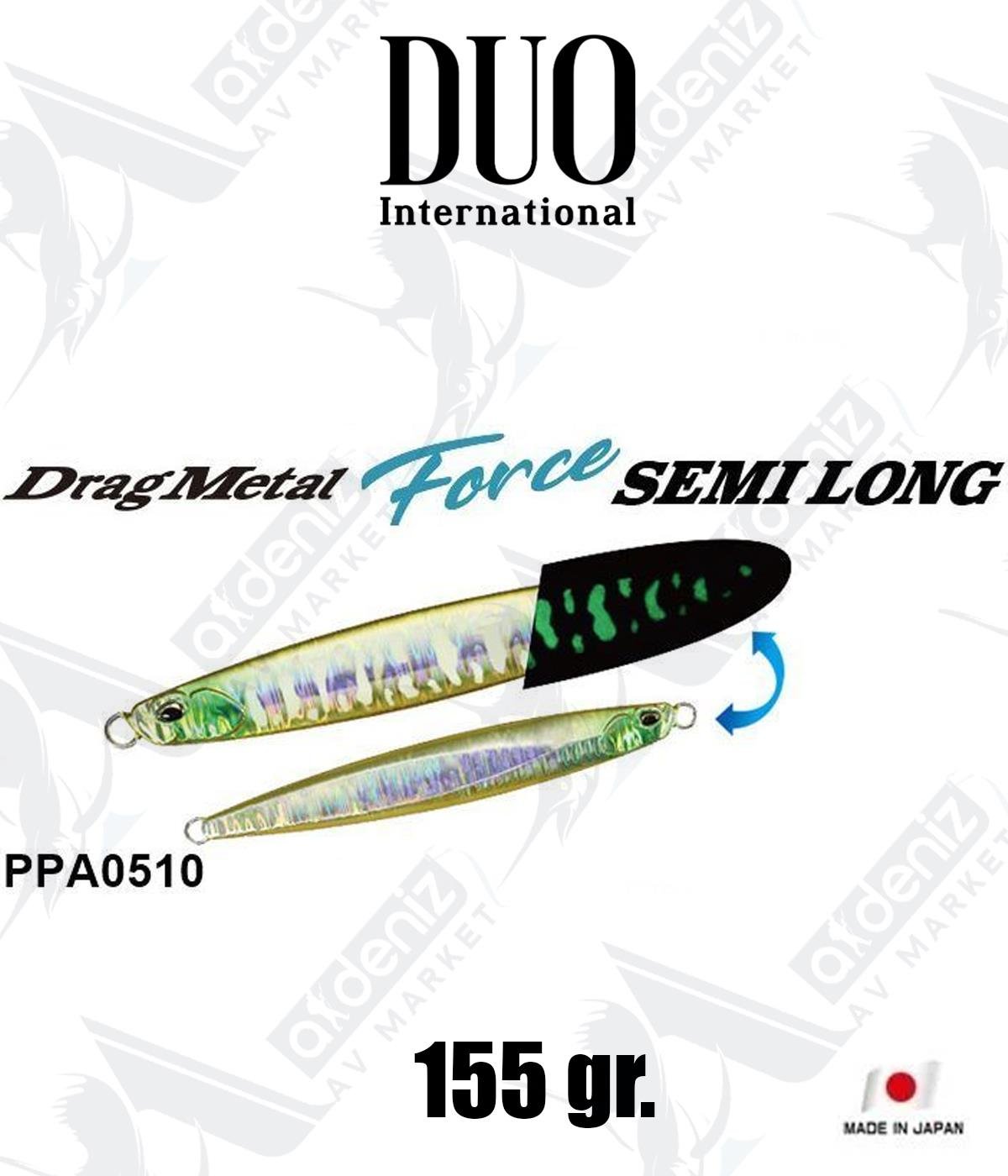 Duo Drag Metal Force Semi Long Jig 155 gr #PPA0510 Squid GlowDUO