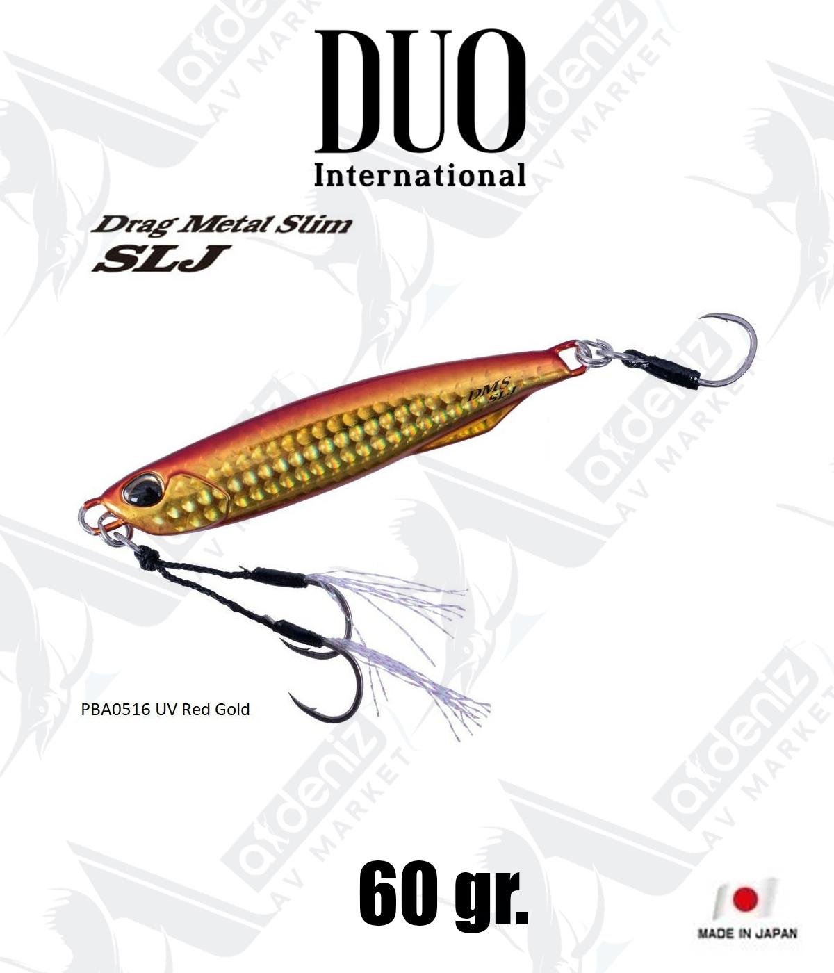 Duo Drag Metal SLJ Jig 60 gr #PBA0516 UV Red GoldDUO