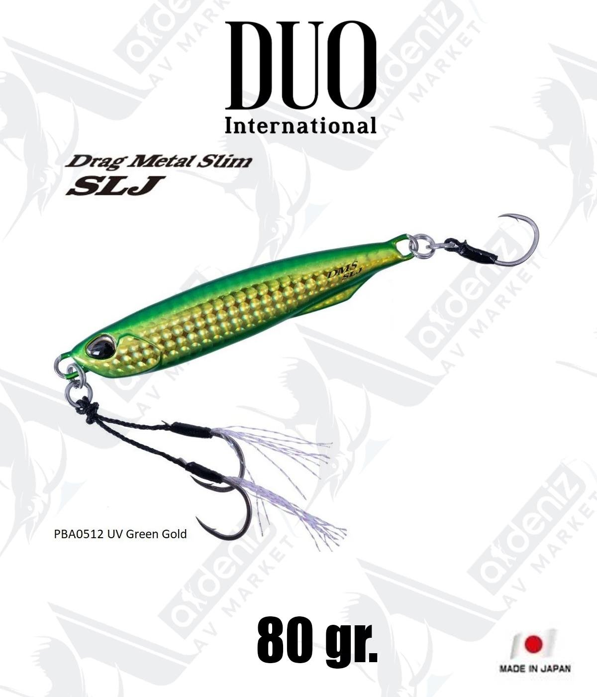 Duo Drag Metal SLJ Jig 80 gr #PBA0512 UV Green GoldDUO