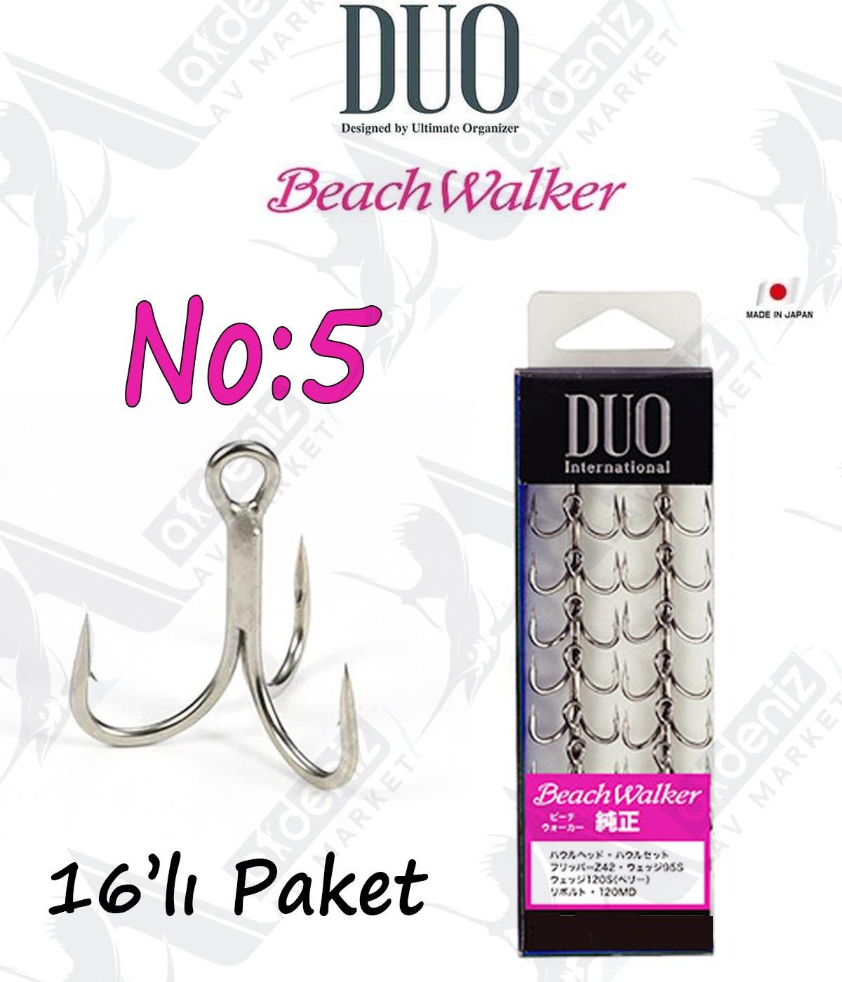 Duo Original SW Treble Hook Üçlü İğne (16 Adet) No:5DUO