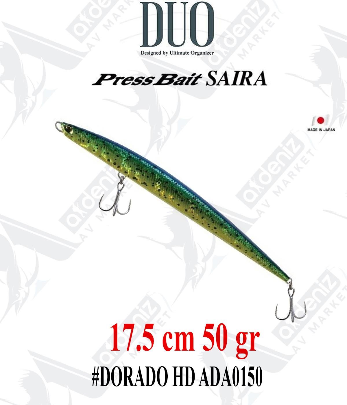 Duo Press Bait Saira 175 mm 50 gr #ADA0150 DORADO HDDUO