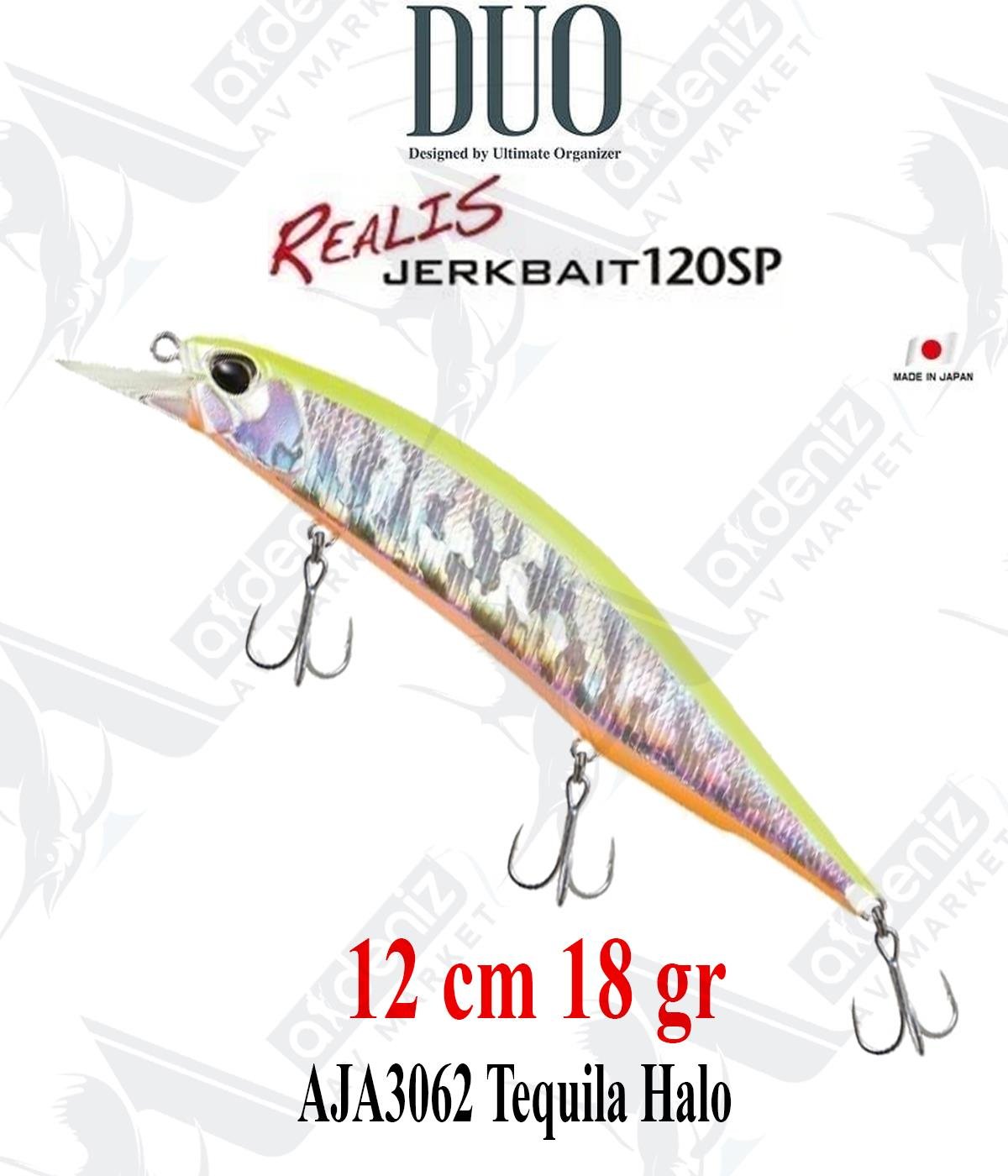 Duo Realis Jerkbait 120SP 12cm 18gr #AJA3062 Tequila HaloDUO