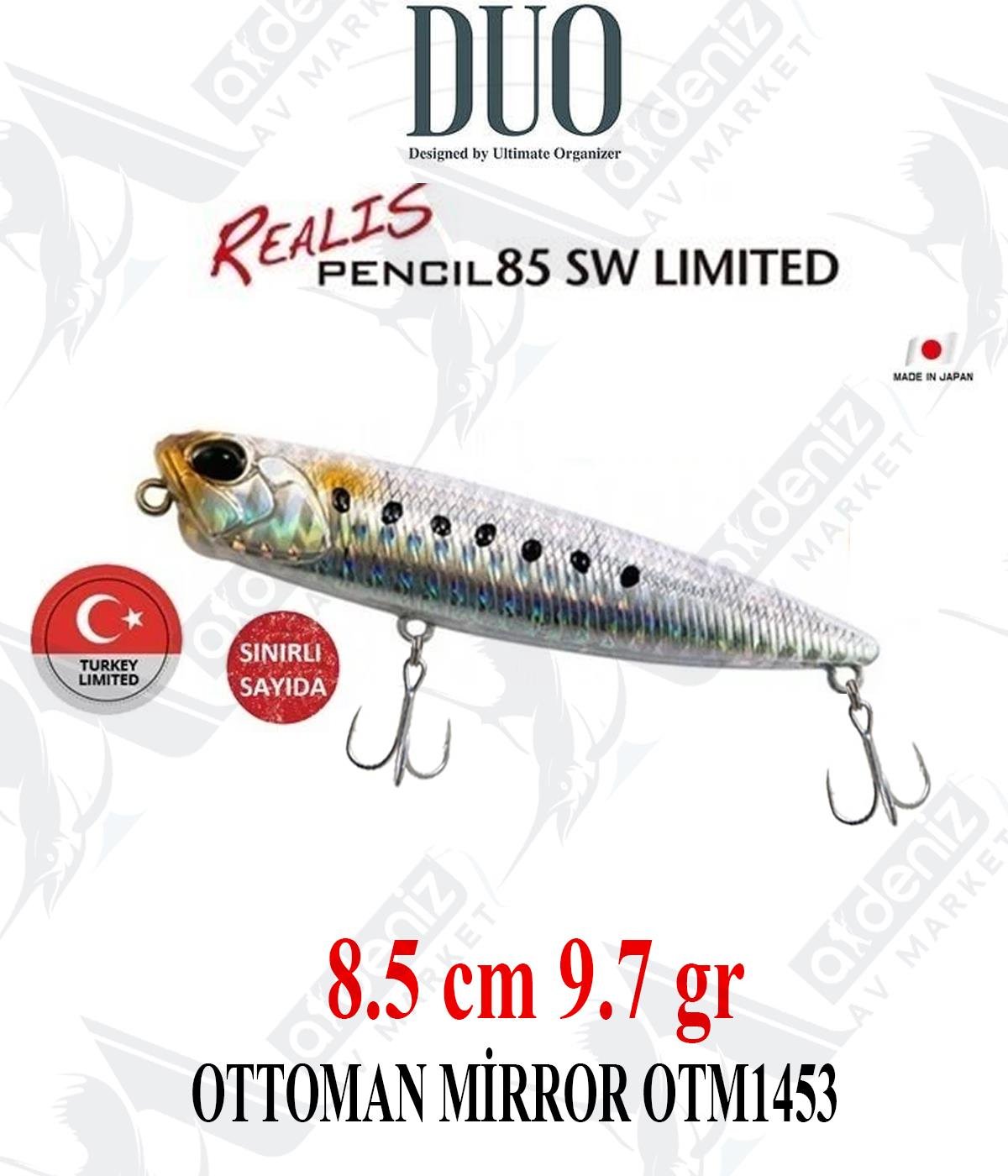 Duo Realis Pencil 85 SW 8,5cm 10gr Su Üstü WTD Maket Yem OTM1453 OTTOMAN MİRRORDUO