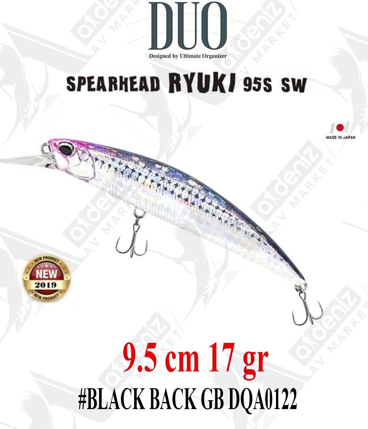 Duo Spearhead Ryuki 95S WT (Sinking) #DQA0122 BLACK BACK GBDUO