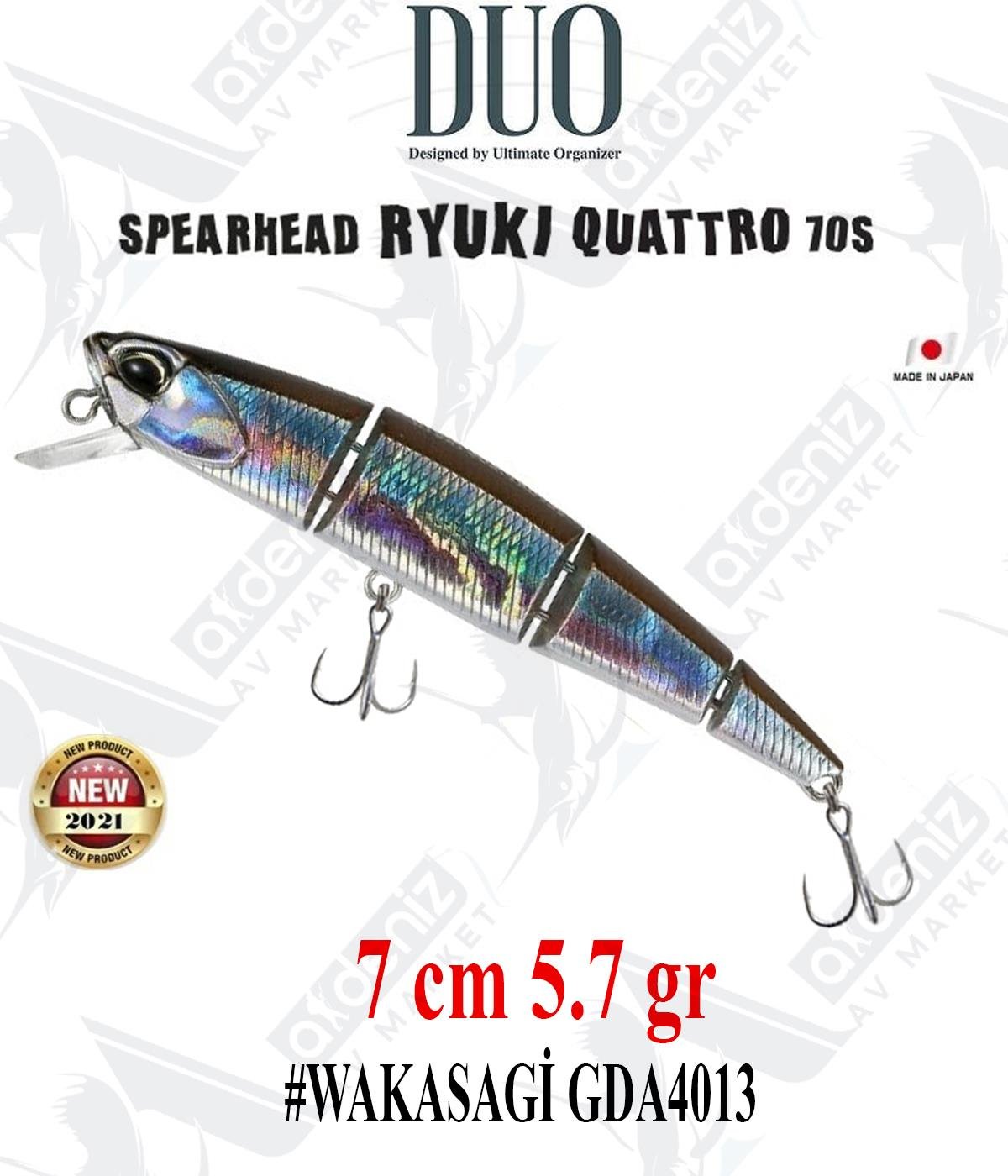 Duo Spearhead Ryuki Quattro 70S (Sinking) #GDA4013 WAKASAGİDUO