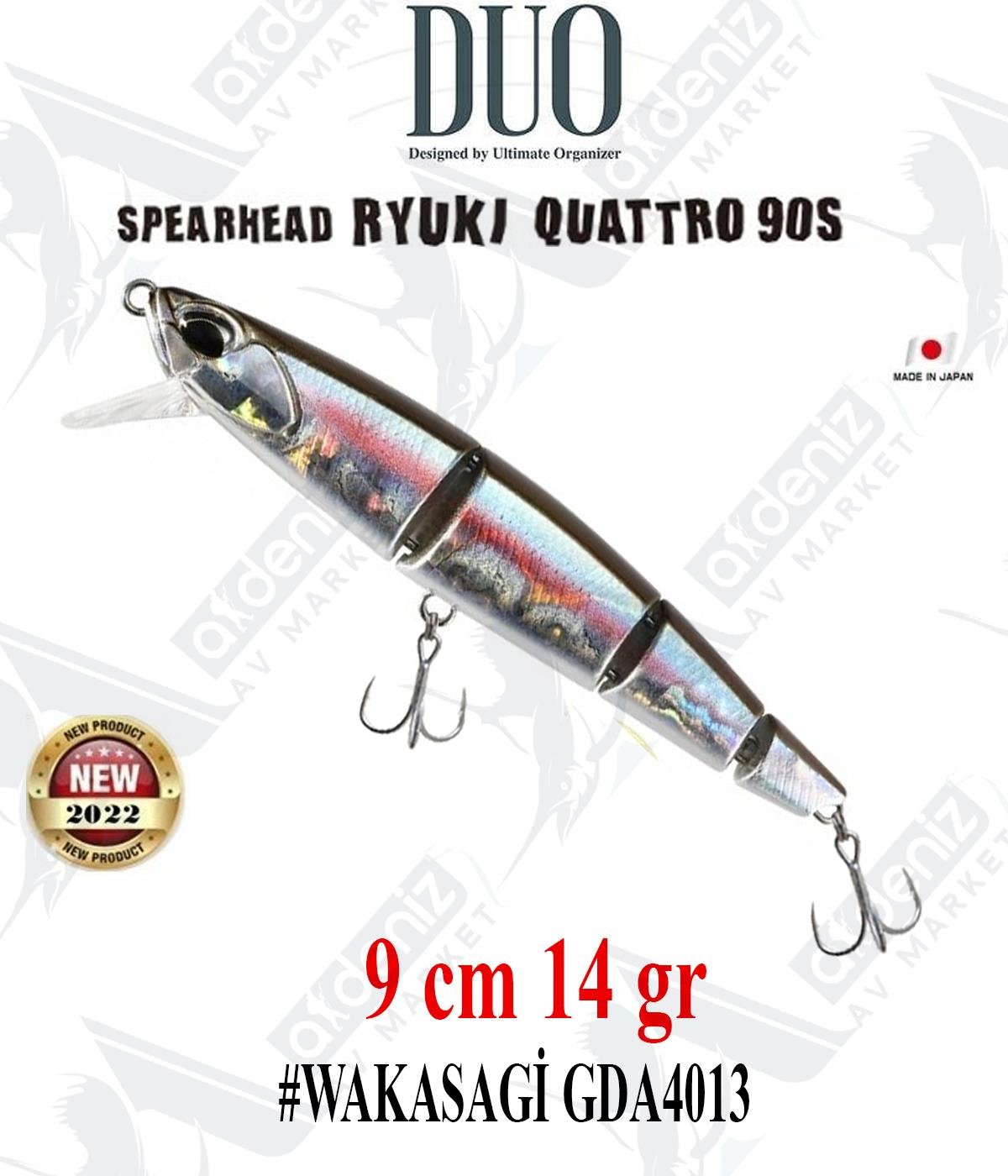 Duo Spearhead Ryuki Quattro 90S (Sinking) #GDA4013 WAKASAGİDUO