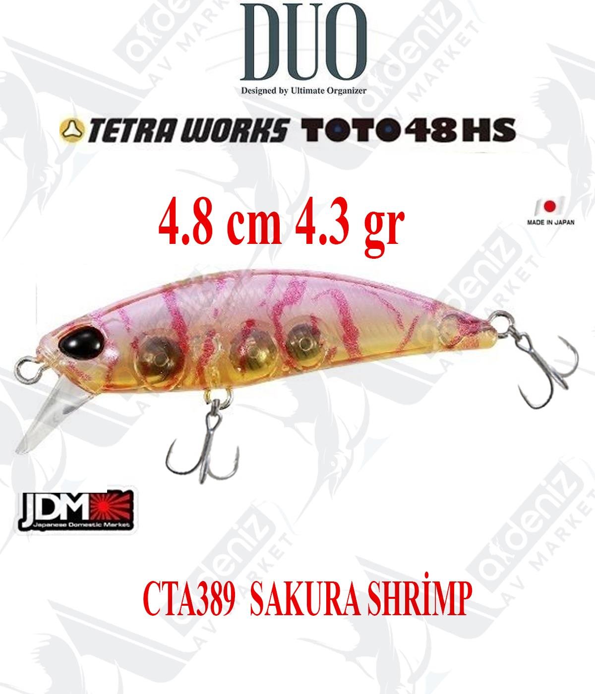 Duo Tetra Works Toto 48HS 4.8cm 4.3gr #CTA0389 SAKURA SHRİMPDUO