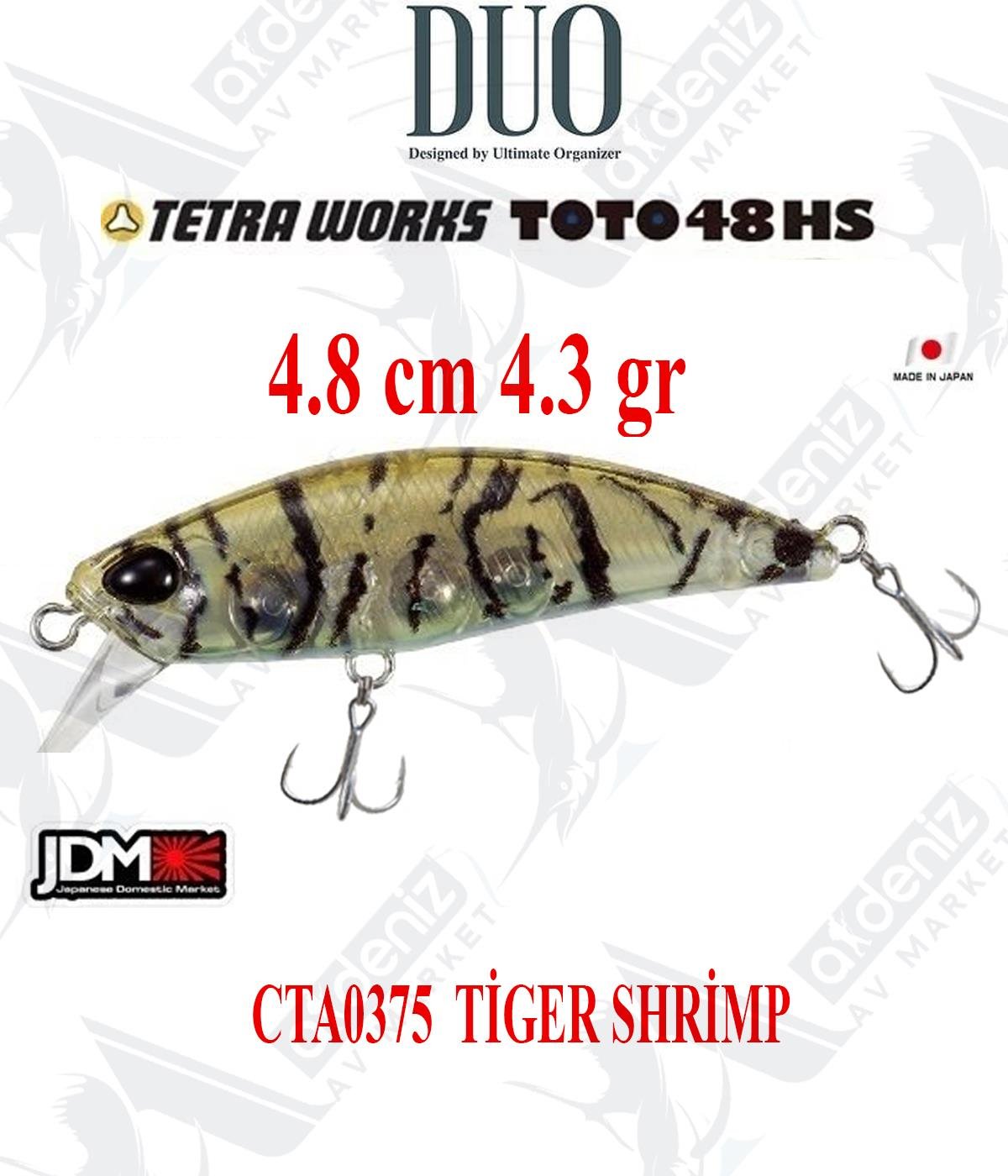 Duo Tetra Works Toto 48HS 4.8cm 4.3gr #CTA0375 TİGER SHRİMPDUO