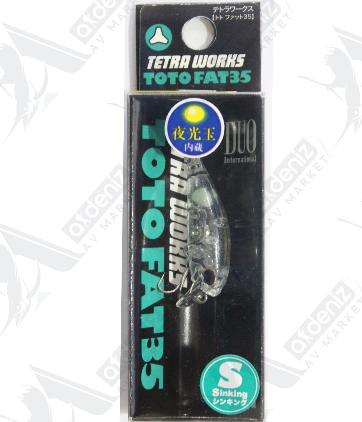 Duo Tetra Works Toto Fat 35S 3.5cm 2.1gr #CCC0074 Aqua GTDUO