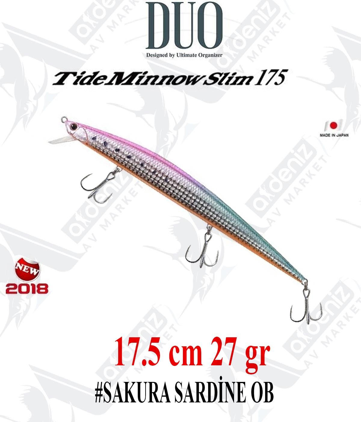 Duo Tide Minnow Slim 175 F 27 gr (Floating) #CBA0189 Sakura Sardine OBDUO
