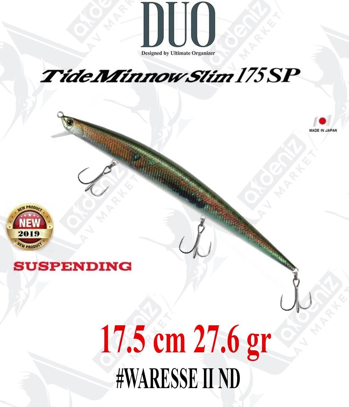 Duo Tide Minnow Slim 175 SP 27.6 gr (Suspending) #CCC0824 Waresse II NDDUO