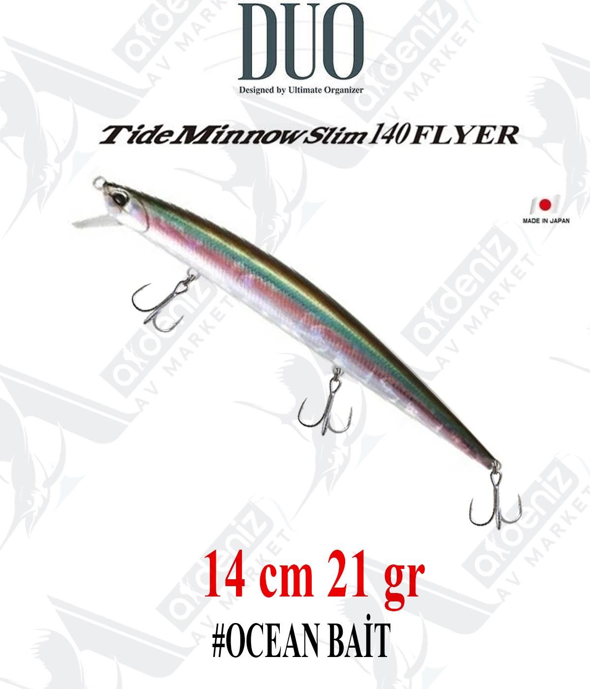 Duo Tide Minnow Slim Flyer 140 mm 21 gr (Sinking) #ADA0213 Ocean BaitDUO