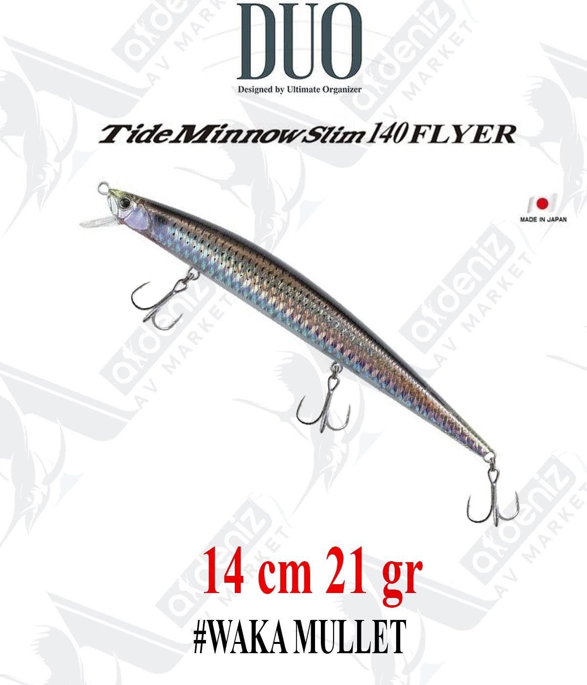 Duo Tide Minnow Slim Flyer 140 mm 21 gr (Sinking) #GHN0157 Waka MulletDUO