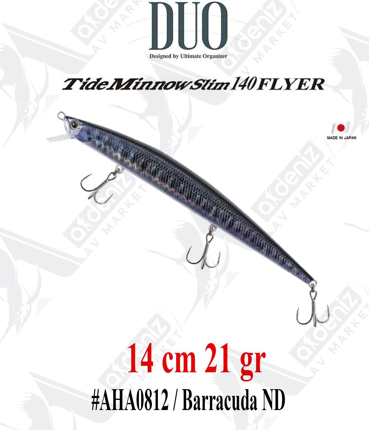 Duo Tide Minnow Slim Flyer 140 mm 21 gr (Sinking) #AHA0812 Barracuda NDDUO