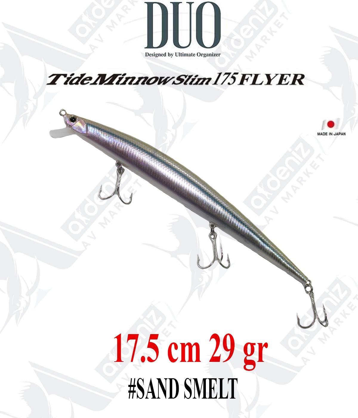 Duo Tide Minnow Slim Flyer 175 mm 29 gr (Sinking) Maket Balık #Sand SmeltDUO