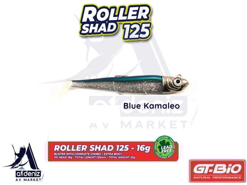 GT-BİO Roller Shad 125 Combo + Body 12,5 cm 16 gr Silikon Balık # Blue KamaleoGT-BİO