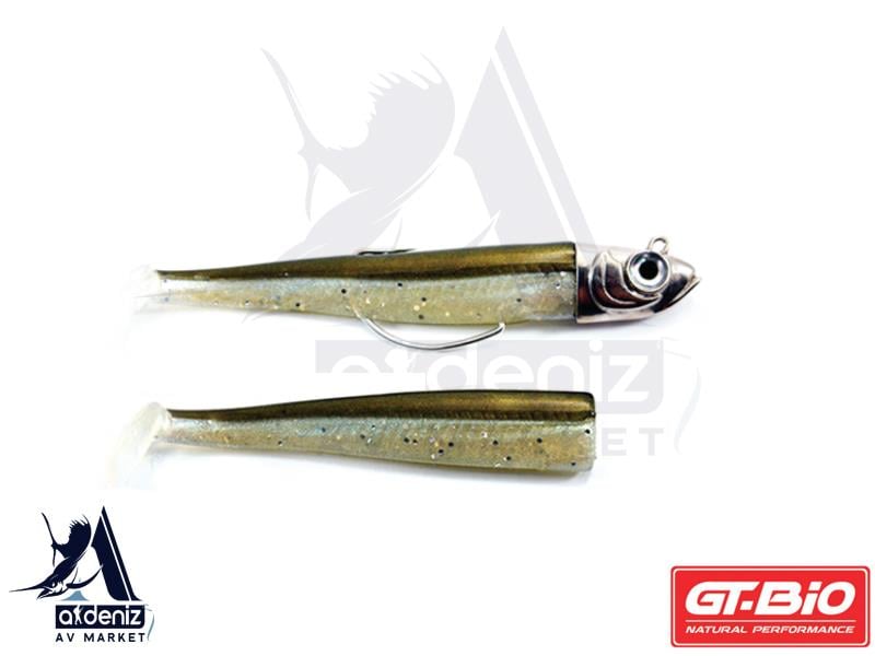 GT-BİO Roller Shad 125 Combo + Body 12,5 cm 16 gr Silikon Balık # Kaki SandeelGT-BİO