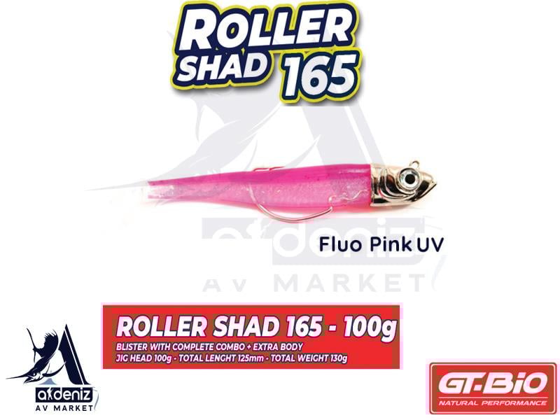 GT-BİO Roller Shad 165 Combo + Body 16,5 cm 100 gr Silikon Balık # Fluo Pink UVGT-BİO