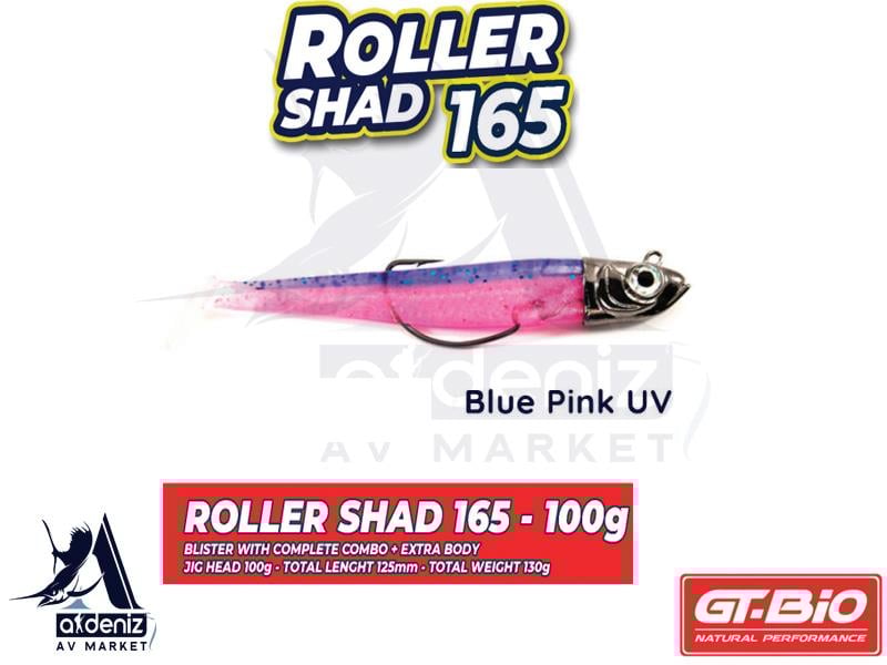 GT-BİO Roller Shad 165 Combo + Body 16,5 cm 100 gr Silikon Balık # Blue Pink UVGT-BİO