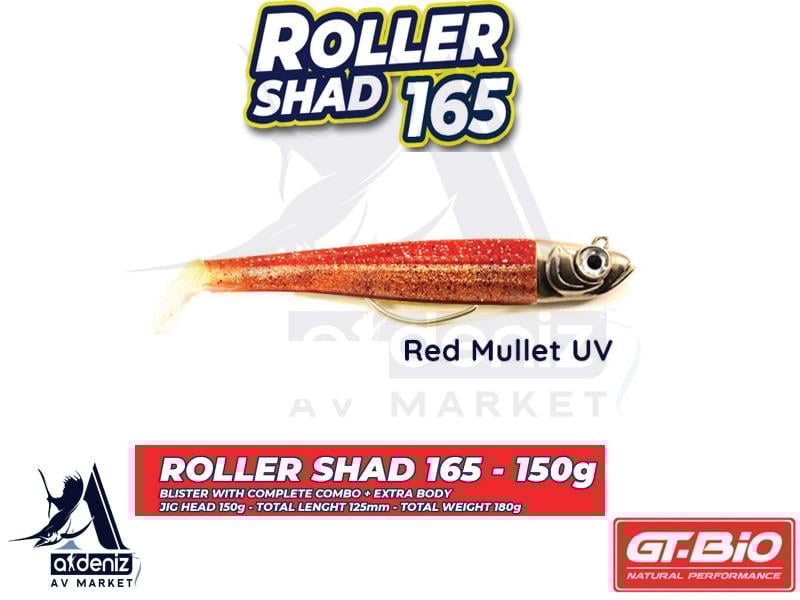 GT-BİO Roller Shad 165 Combo + Body 16,5 cm 150 gr Silikon Balık # Red MulletGT-BİO