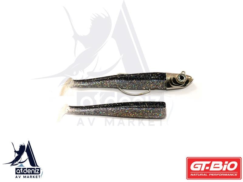 GT-BİO Roller Shad 85 Combo + Body 8,5 cm 8 gr Silikon Balık # Black ShinerGT-BİO