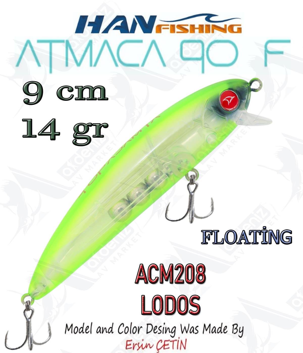 Hanfish Atmaca 90F 9 cm 14 gr ACM208 LODOS.HAN FİSHİNG