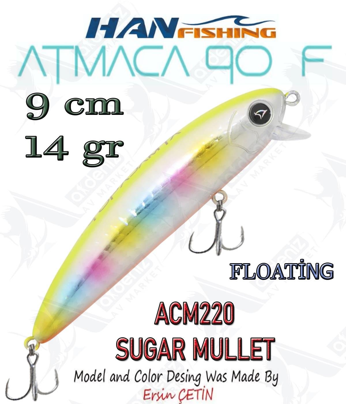 Hanfish Atmaca 90F 9 cm 14 gr ACM220 SUGAR MULLET.HAN FİSHİNG