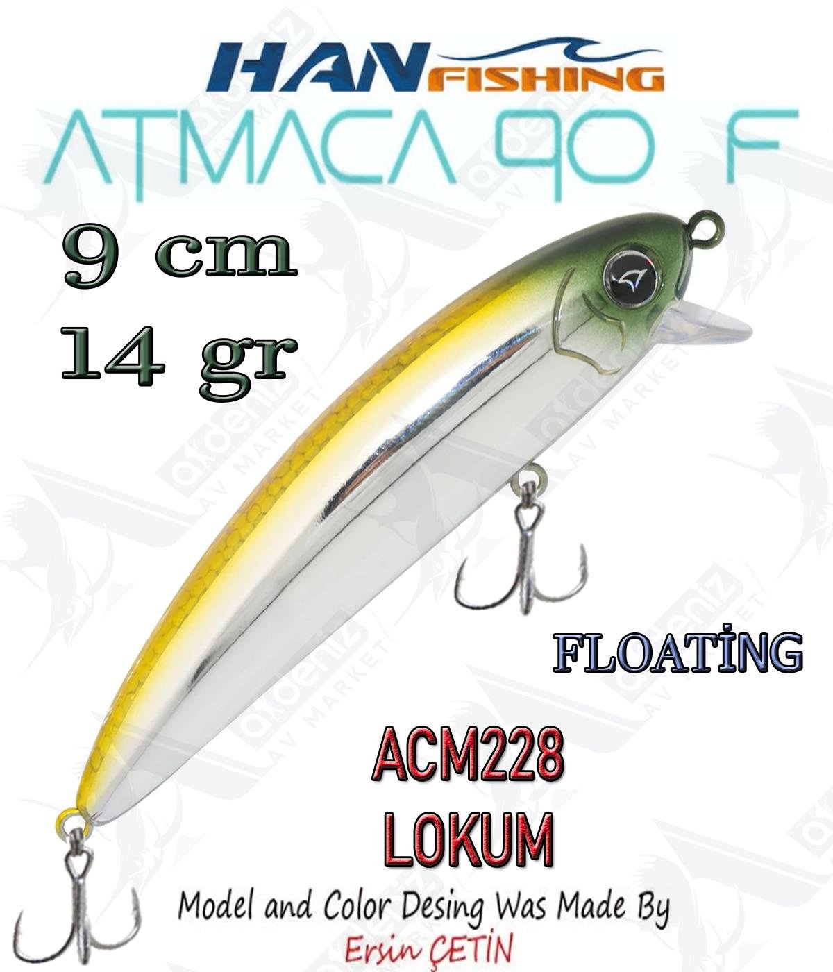 Hanfish Atmaca 90F 9 cm 14 gr ACM228 LOKUM.HAN FİSHİNG
