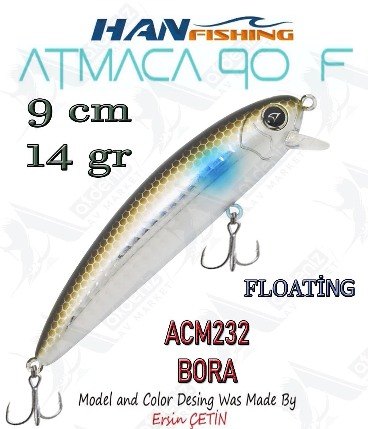 Hanfish Atmaca 90F 9 cm 14 gr ACM232 BORA.HAN FİSHİNG