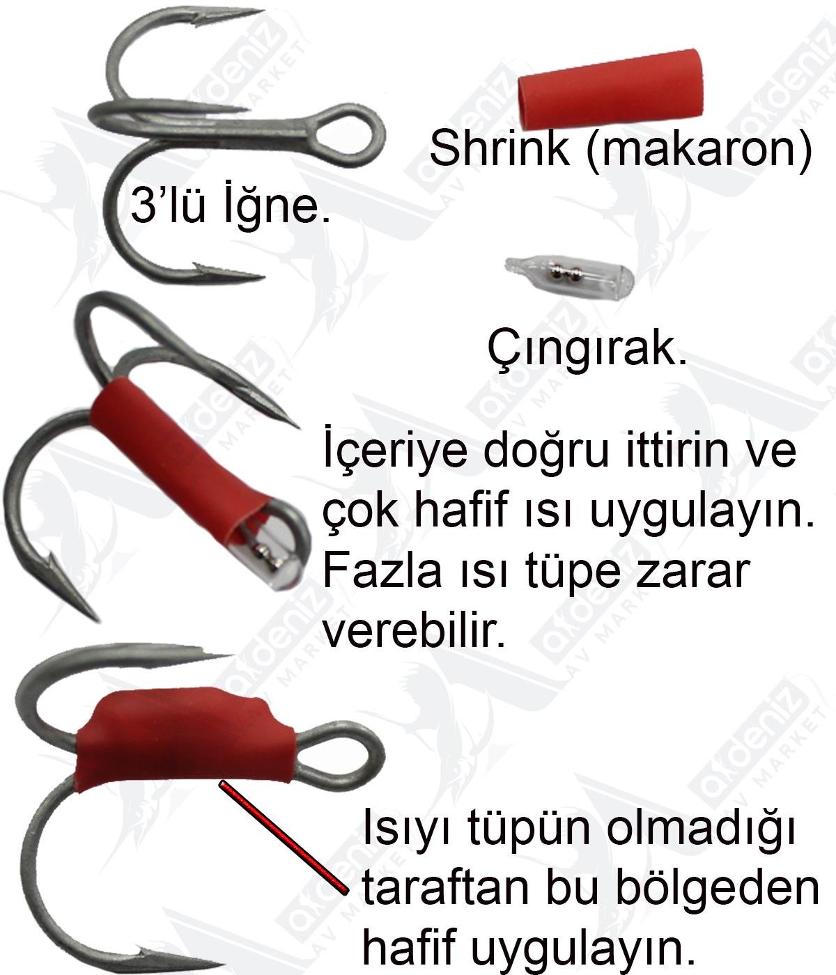 HanFish Çıngırak Ses Tüpü 10'lu Paket 3X10mm #SHAN FİSHİNG