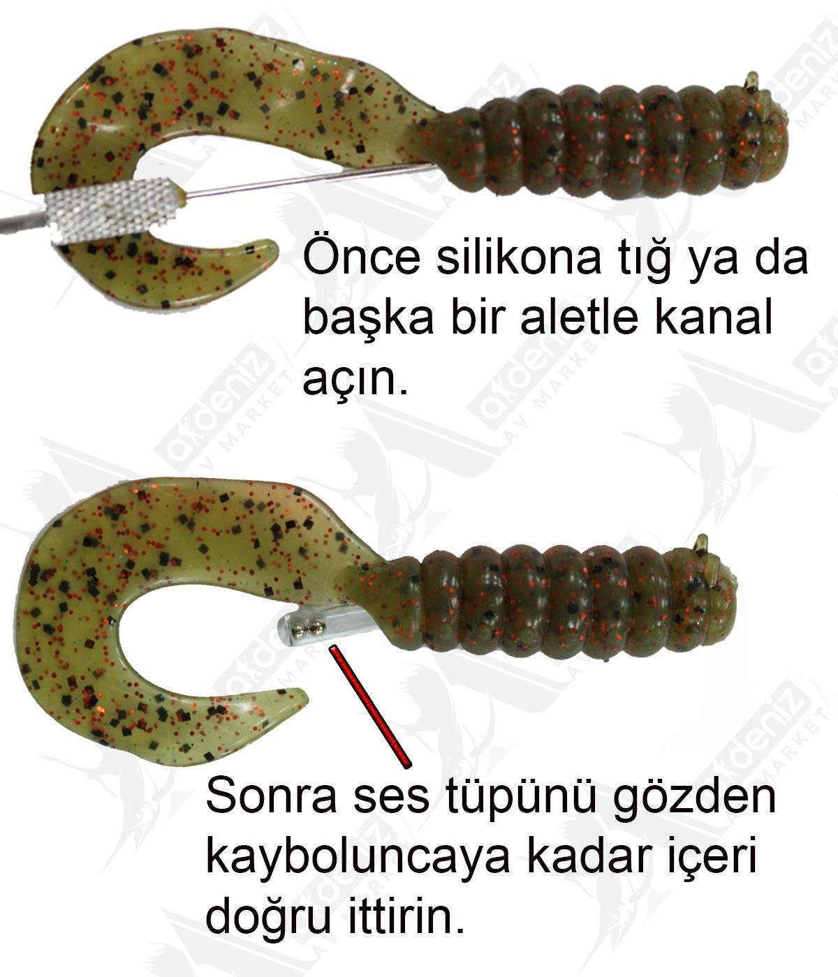 HanFish Çıngırak Ses Tüpü 10'lu Paket 3X10mm #SHAN FİSHİNG