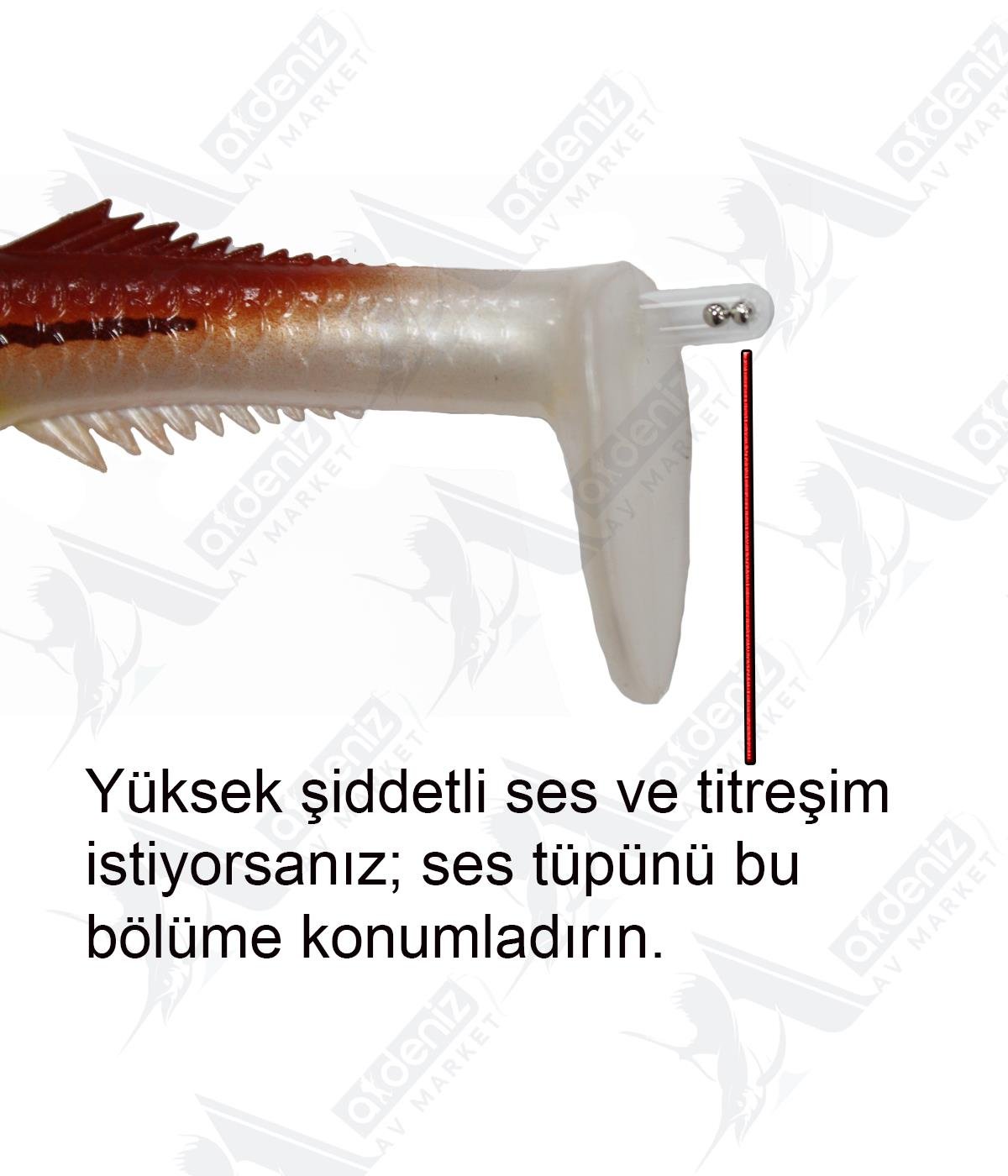 HanFish Çıngırak Ses Tüpü 8'li Paket 4X18mm #LHAN FİSHİNG