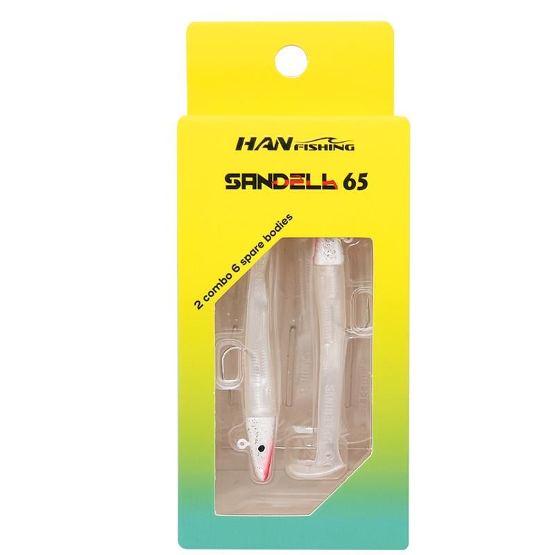 Hanfish Sandeel Silikon 65 mm #SL-600 Peary WhiteHAN FİSHİNG