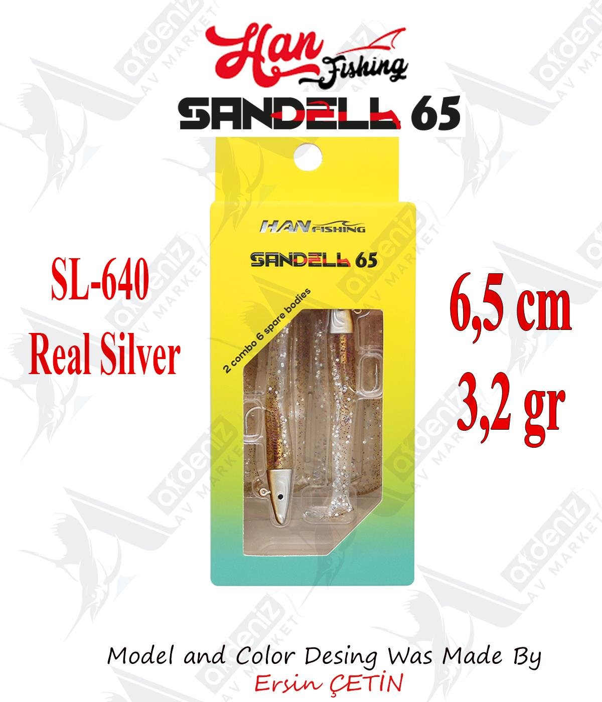 Hanfish Sandeel Silikon 65 mm #SL-640 Real SilverHAN FİSHİNG