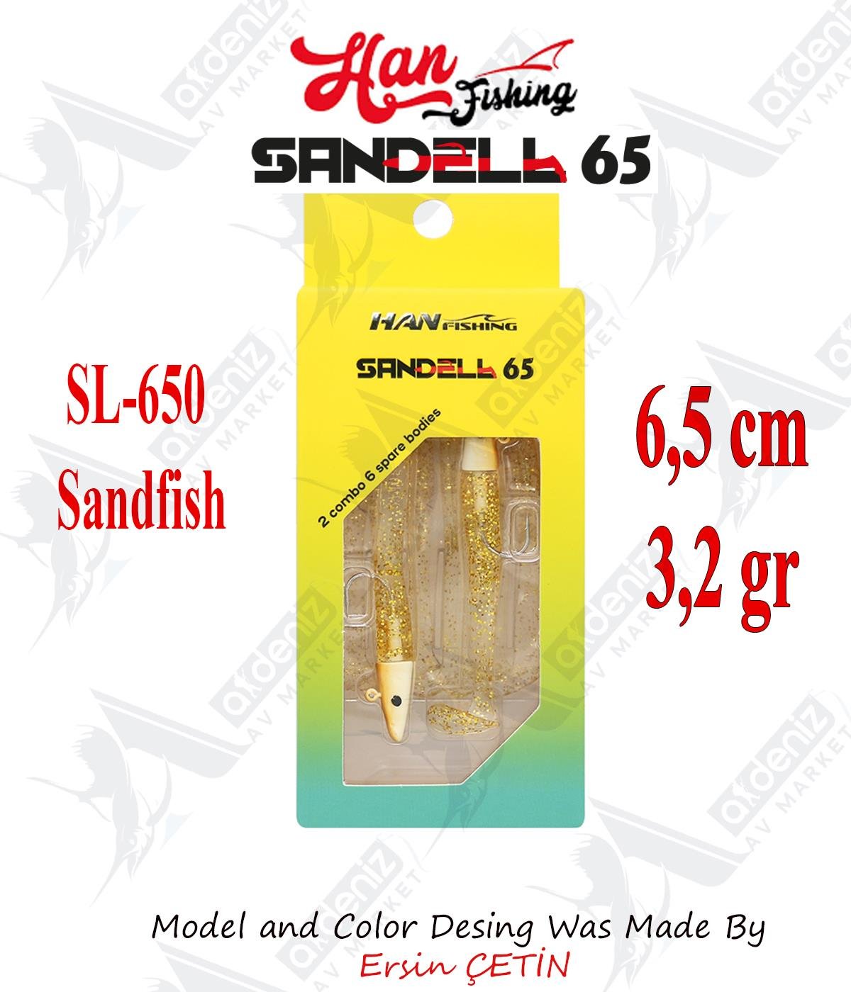 Hanfish Sandeel Silikon 65 mm #SL-650 SandfishHAN FİSHİNG