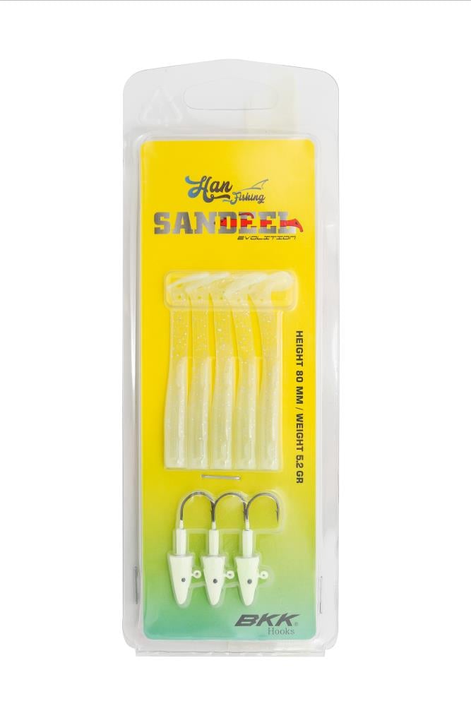 Hanfish Sandeel Silikon 80 mm #SL-806 GlowHAN FİSHİNG