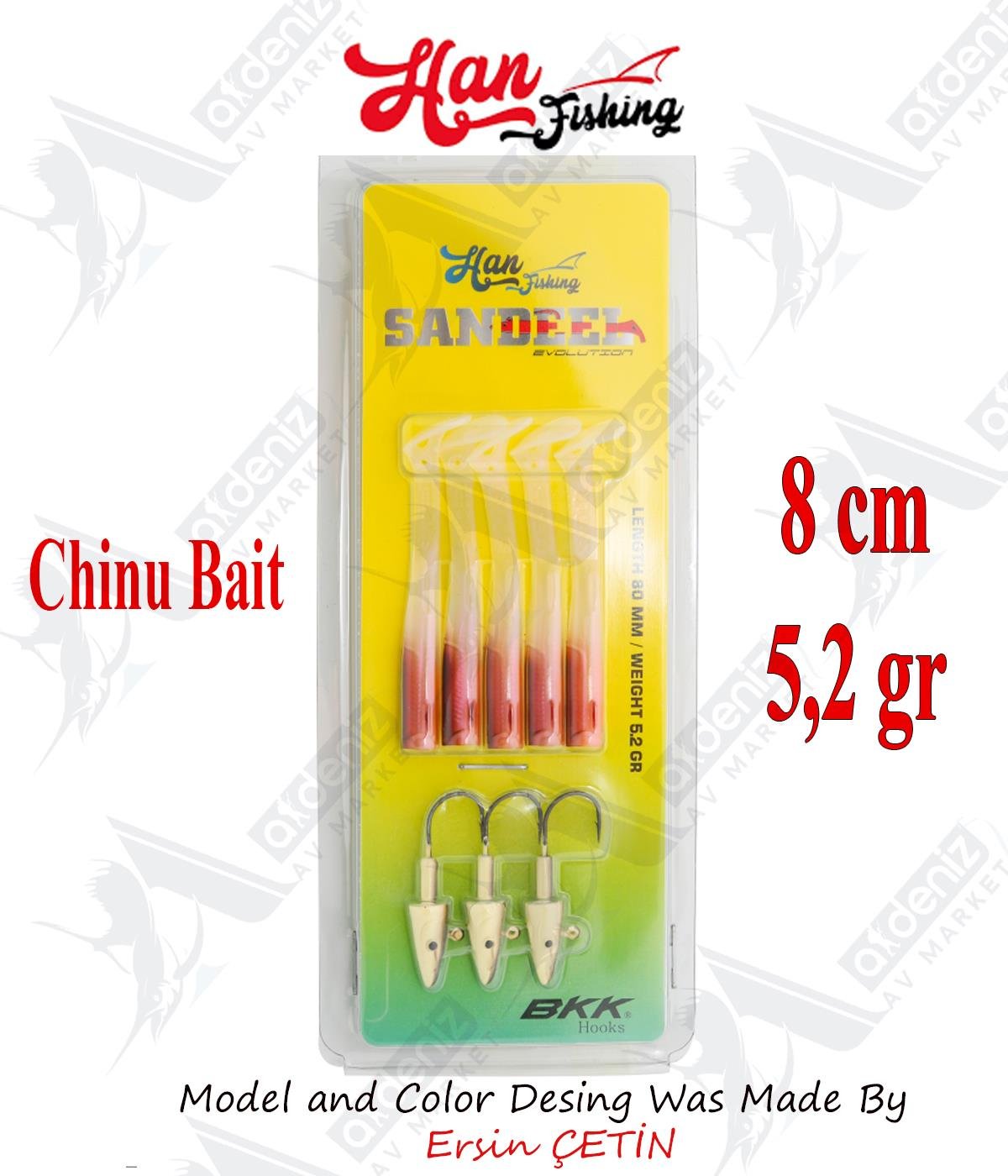 Hanfish Sandeel Silikon 80 mm #SL-812 Chinu BaitHAN FİSHİNG