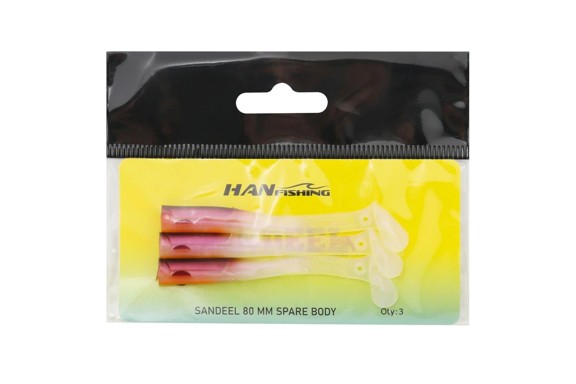 Hanfish Sandeel Silikon 80 mm Yedek Gövde SB-2050 Chinu BaitHAN FİSHİNG