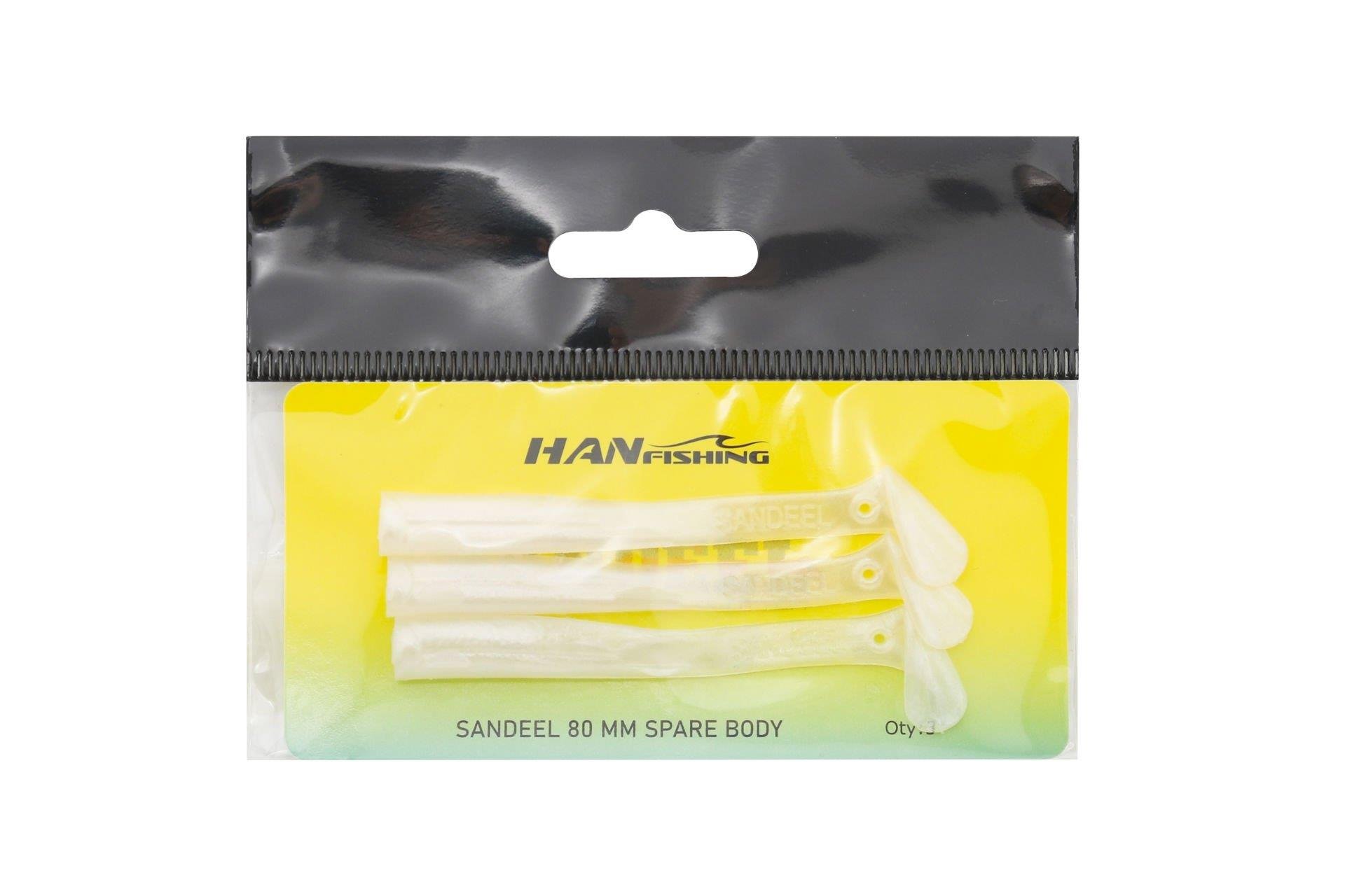 Hanfish Sandeel Silikon 80 mm Yedek Gövde SB-2000 Peary WhiteHAN FİSHİNG