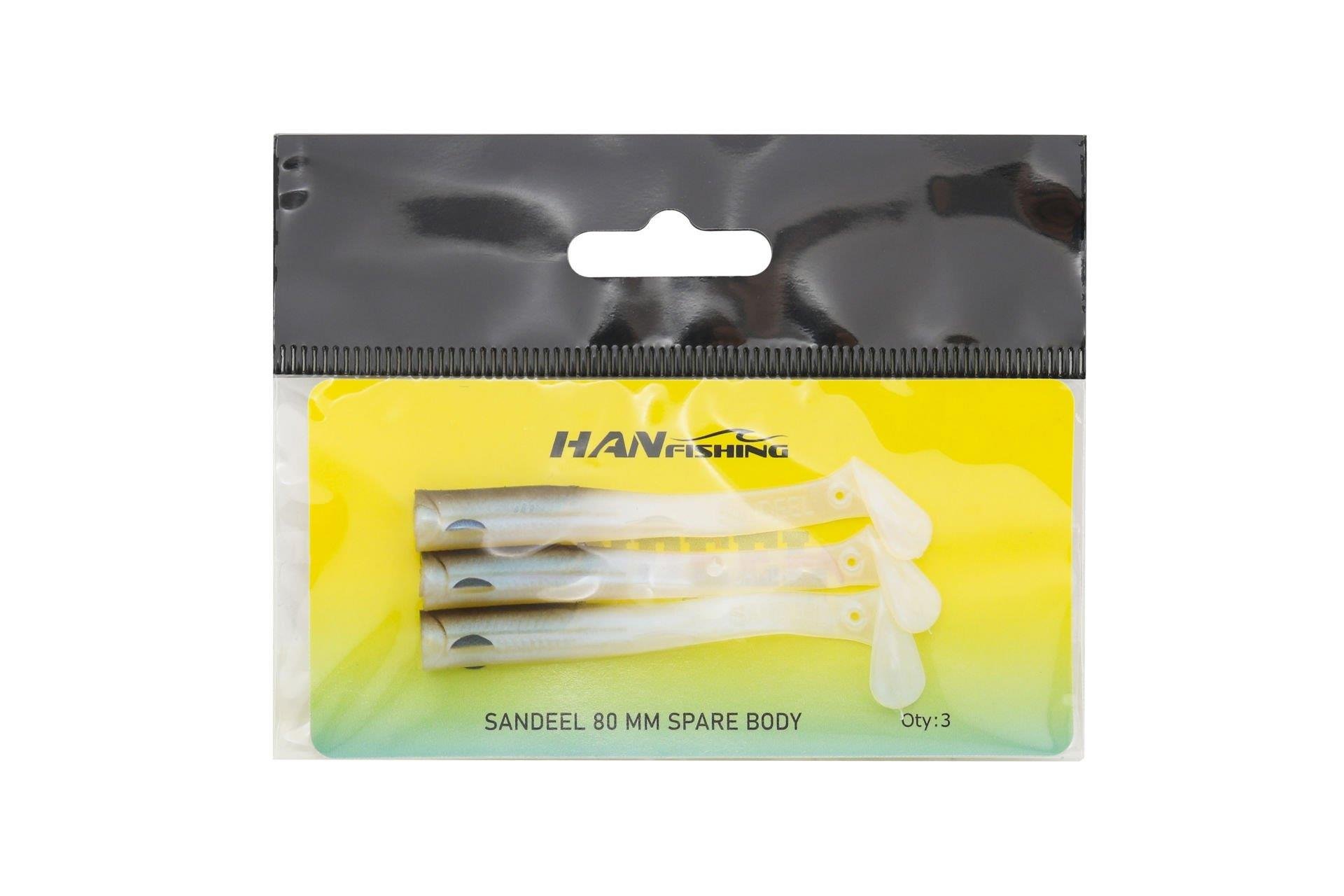 Hanfish Sandeel Silikon 80 mm Yedek Gövde SB-2030 Silver BaitHAN FİSHİNG
